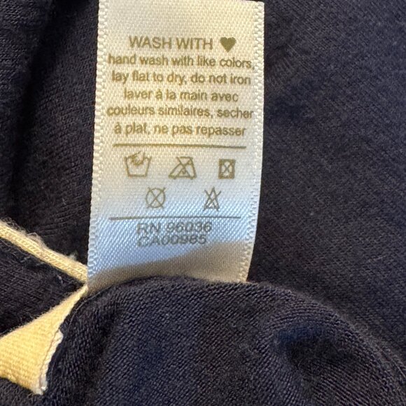 Eberjey Navy Blue Pajama Sleep Shirt Size Small - Picture 5 of 7